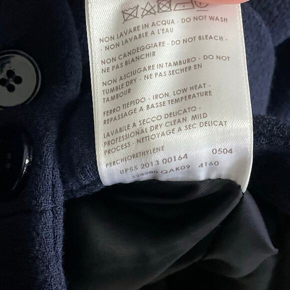 Alexander McQueen Wool Button Up Fitted Military Jacket Navy Womens 42 / US 8 - Picture 10 of 13